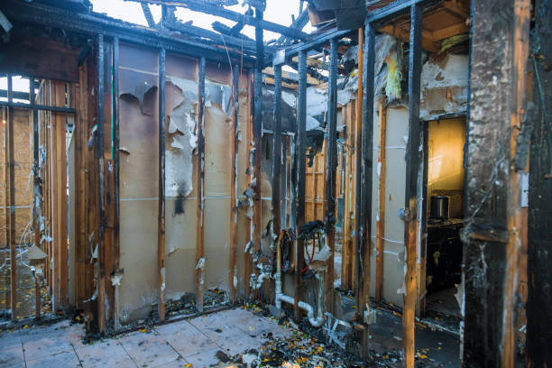 Professional Emergency Fire Cleanup technician working in La Grange, TX